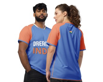 Indisches Cricket-Sporttrikot, einfarbig