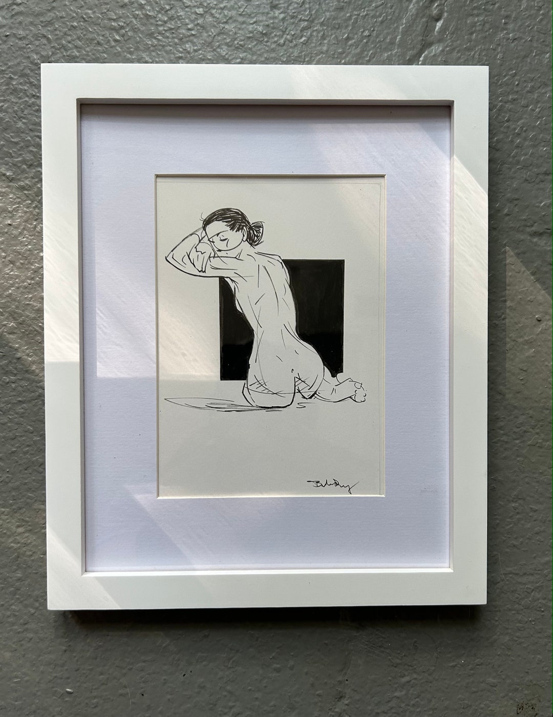 Pen and Ink Figure Drawing Etsy