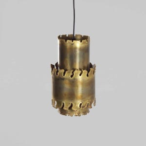 Danish Pendant Lamp by Svend Aage Holm Sorensen, 1970s - Brass
