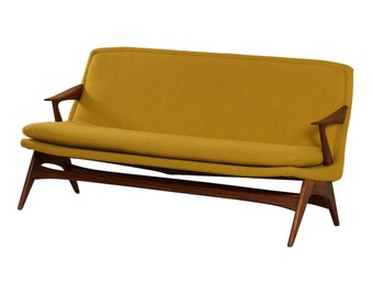 3-seater sofa by Karl Edvard Korseth for LK Hjelle, 1950s - Reupholstered