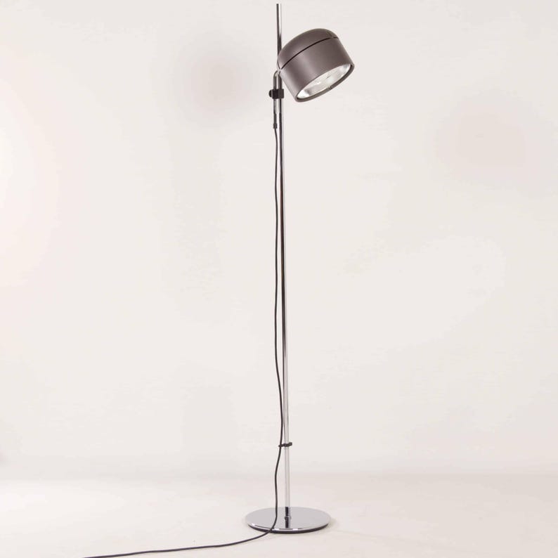 Brown Floor lamp by Arnold Berges for Staff Leuchten, 1970s Documented imagem 3