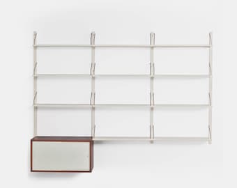 Royal System Cadovius – wandmeubel van wit palissanderhout, jaren 70. Gedocumenteerd.