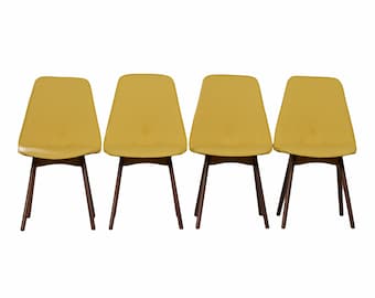 Teakhouten Eetkamerstoelen van Van Os, 1950s - Set van 4 Mid-century