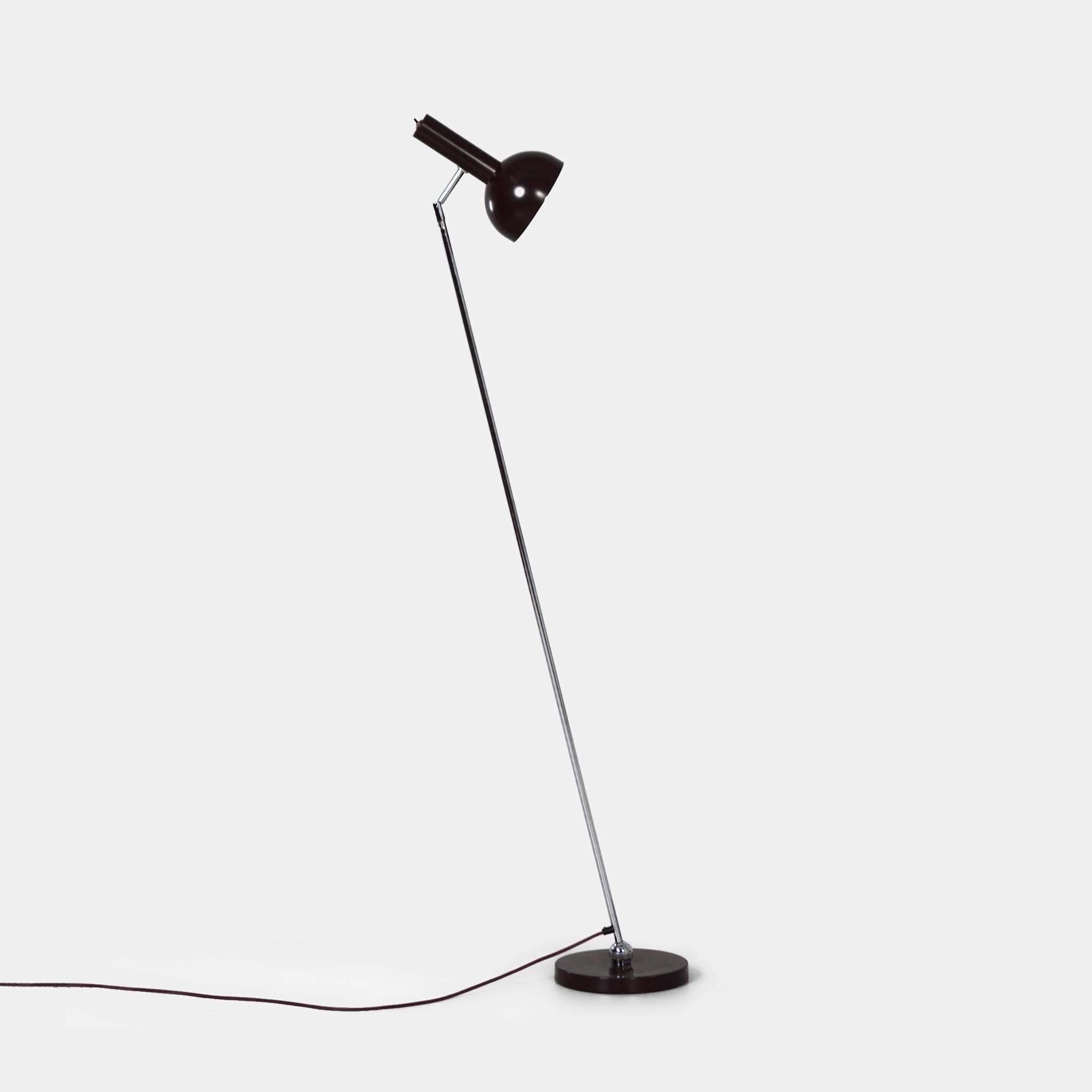 Hala Busquet Floor Lamp Brown From the 60s With Adjustable Shade