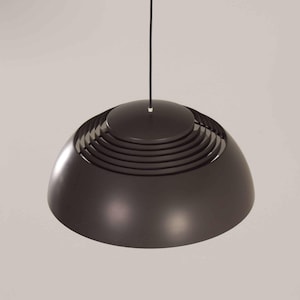 Brown AJ Pendant Lamp by Arne Jacobsen for Louis Poulsen, 1980s - Documented in our archive