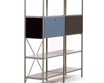 Model 663 Cabinet by Wim Rietveld for Gispen, 1950s (4) - Black and Blue