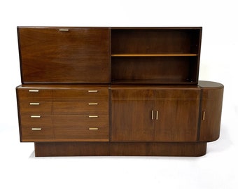 Walnut Sideboard with Bar from A.A. Patijn for Zijlstra, 1950s Mid-century
