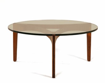 Rosewood Coffee Table by Sven Ellekaer for Christian Linneberg, Denmark, 1960s