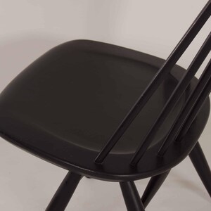 Black Mademoiselle Chair by Ilmari Tapiovaara for Asko, 1960s MARKED image 10