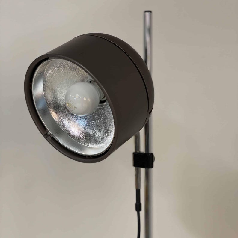 Brown Floor lamp by Arnold Berges for Staff Leuchten, 1970s Documented imagem 5