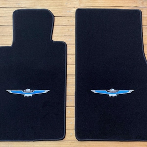 Fit For Ford Thunderbird Floor Mats Carpet Black Set Of 2 Fits; 2002-2005