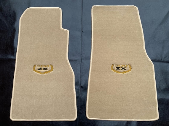Nissan 300ZX Z31 Beige Floor Mats: 1984-1989, 2-piece Carpet Set
