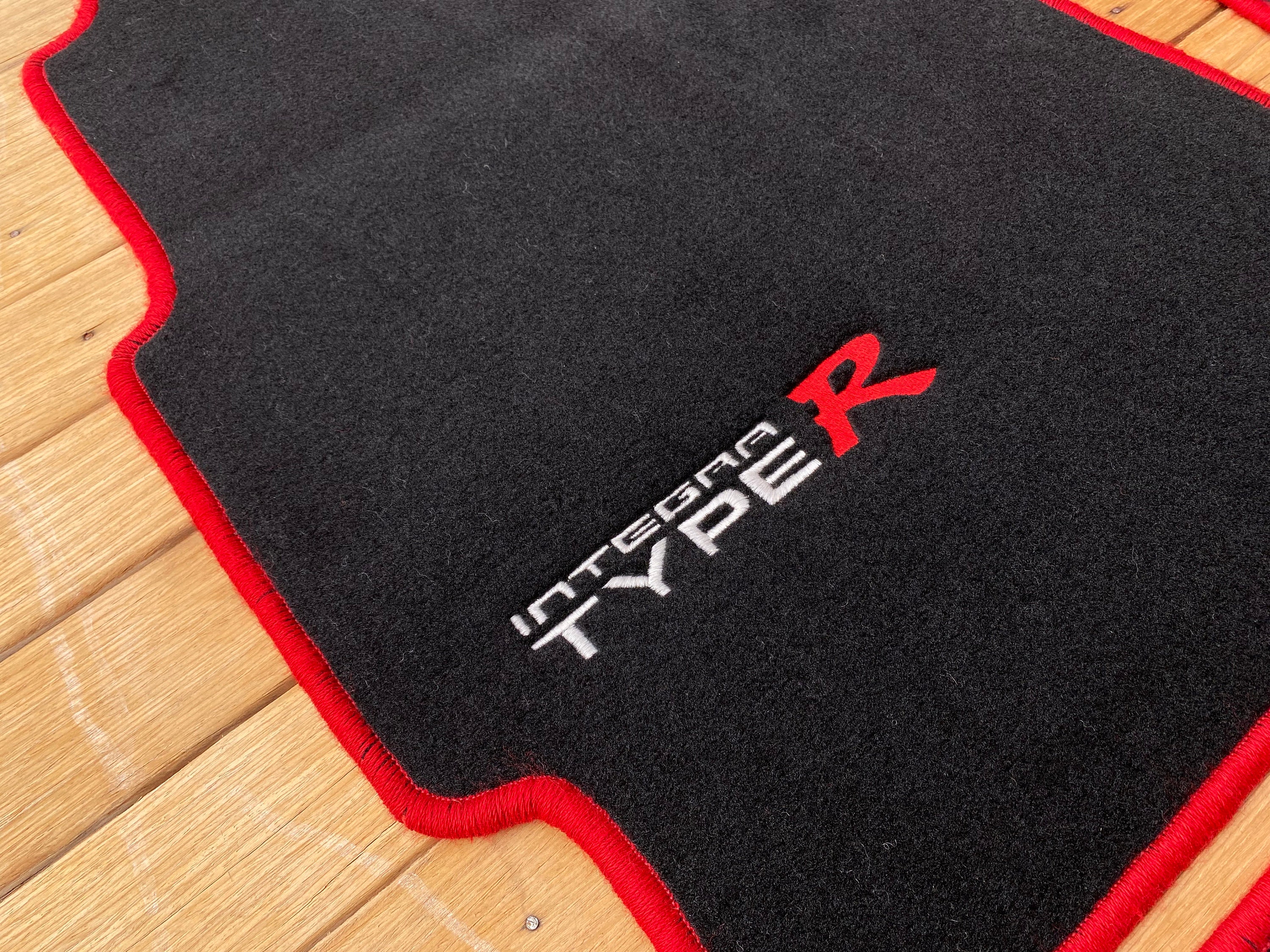 For Honda Acura İntegra DC2 Type R Coupe Floor Mats Carpet Black Red