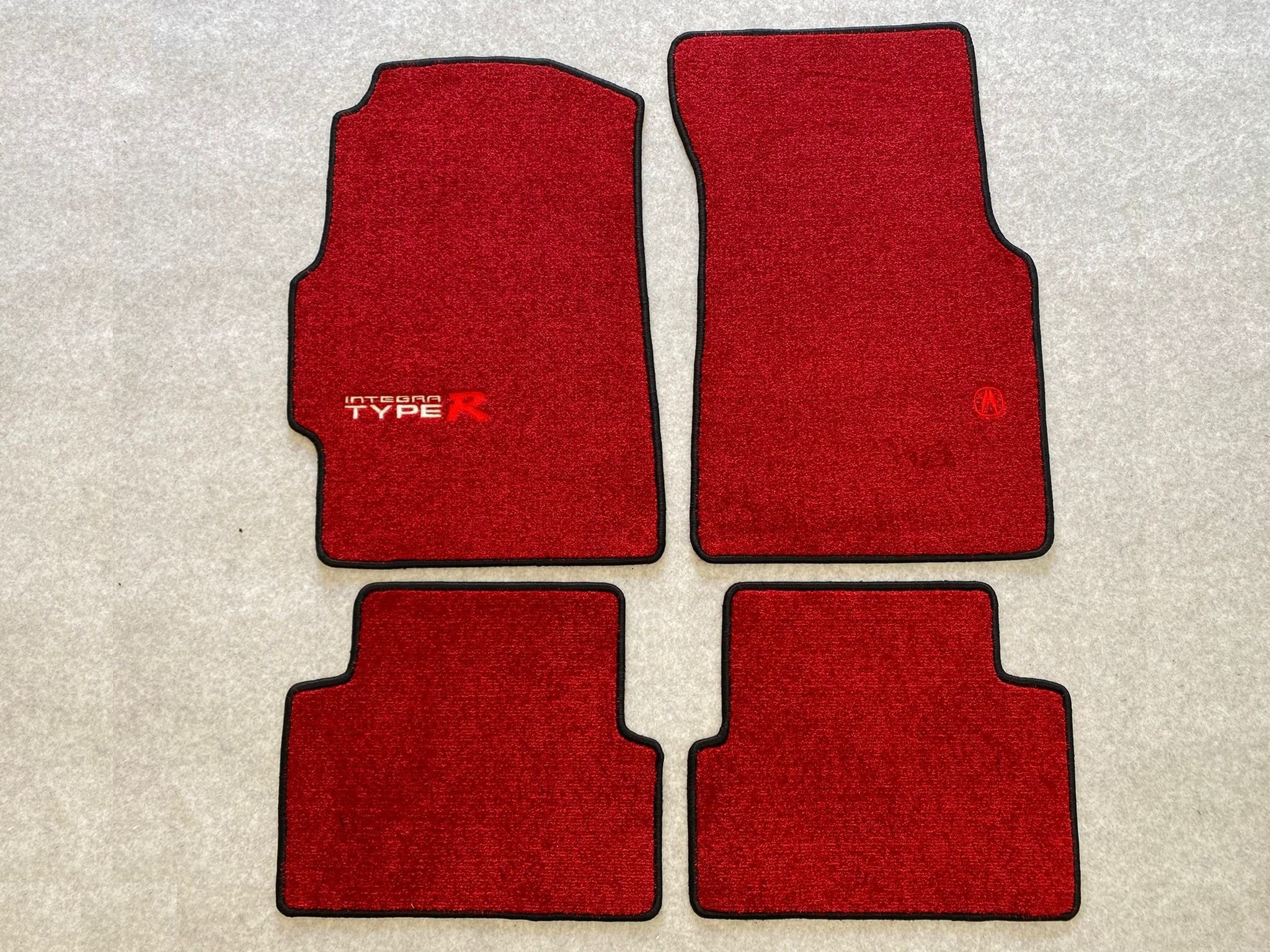 For Honda Acura İntegra DC2 Type R Coupe Floor Mats Carpet Red Etsy
