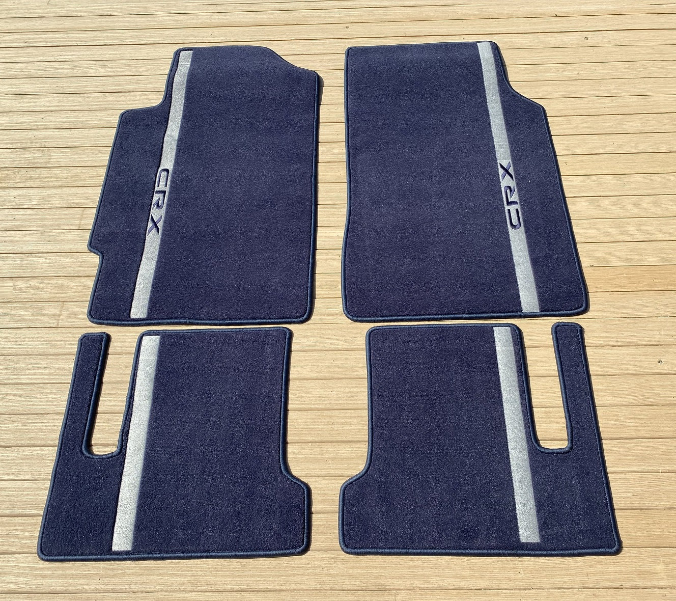 For Honda CRX Civic EF Vtec Navy Blue Velour Floor Mats Carpet 4pcs Set 1988 91 Etsy