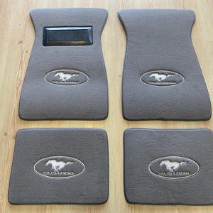 For Ford Mustang Floor Mats Car Carpet Gray Set of 4 1964-73