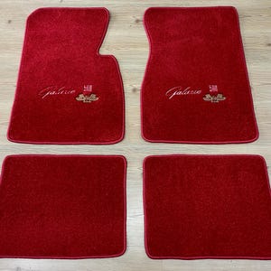 For Ford Galaxie 500 XL Floor Mats carpet Red set of4 1965-68