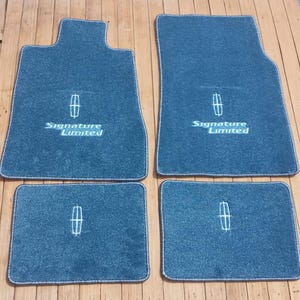 Für Lincoln Town Car ultimative Limitierte Fußmatten Teppich Blau 4er Set 1998-2011