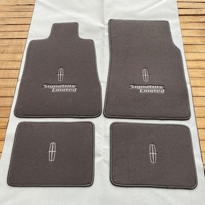 Für Lincoln Town Car Signature Limited Fußmatten Teppich Grau 4er Set 1998-2011