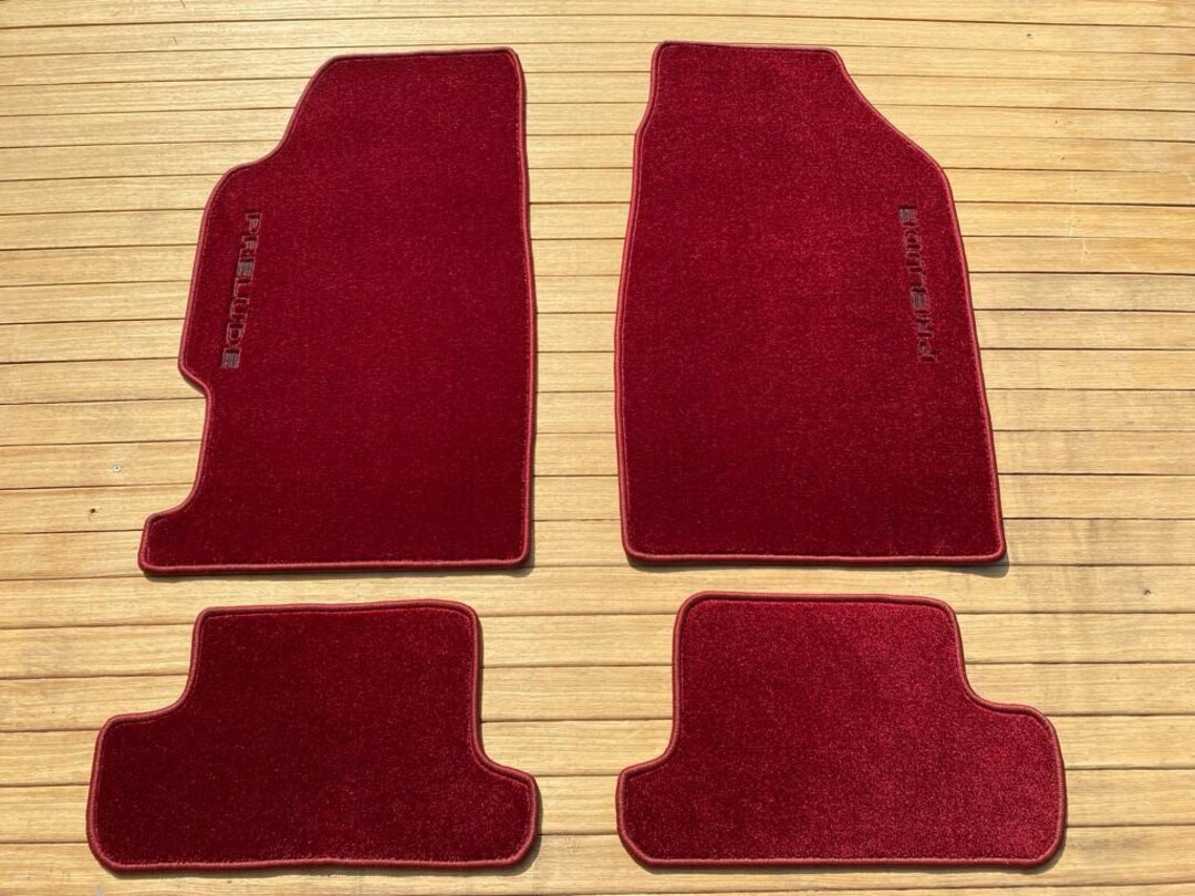 Fits Honda Prelude 4 Th Gen 1991 to 1996 2DR Maroon Floor Mats Carpet W/ Spoon LHD Etsy