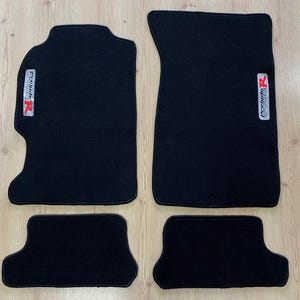 Fits  Honda Prelude - 5th Gen (1997 to 2001) 2DR Black Floor Mats  Carpet Prelude Type R w/ Spoon