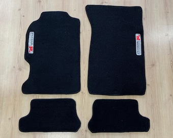 Honda Prelude Floor Mats: Black Velour Carpet, 5th Gen (1997-2001)