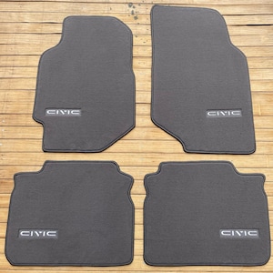 Floor Mats Carpet Set of4 Gray Fit For 1988-1991 Honda Civic EF ED EX 4dr. Sedan
