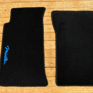 Alfombrillas de suelo aptas para Mazda MX-5 Miata, color negro, 2 piezas, 1990-97, LHD
