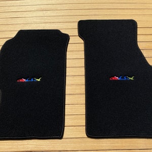Alfombrillas para Honda Civic Crx Del Sol, alfombra negra, 2 uds., embellecedor negro 1995-97