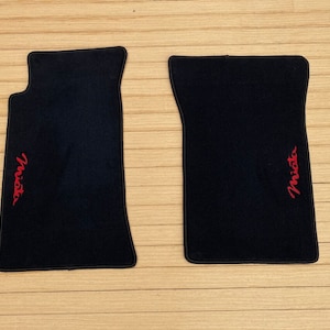 Fit For Mazda MX-5 Miata Floor mats carpet Black 2pcs 1990-97 - LHD