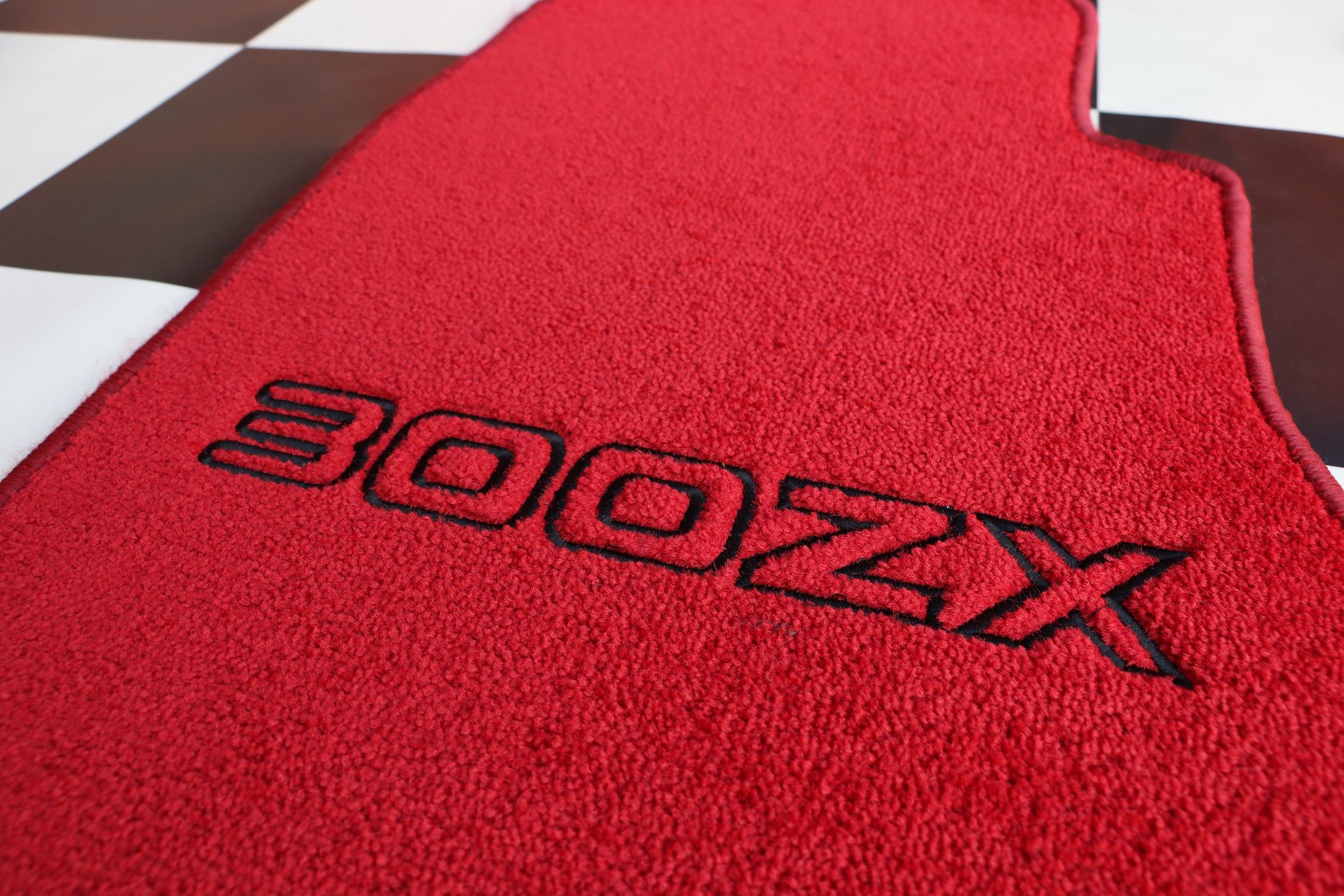 For Nissan 300 ZX Z31 Turbo Floor Mat Mats Carpet RED Black 300 ZX