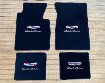 イントロテックシボレーシベルモデル用ヘキソマットフロント・2列目カスタムフロアマットゴム状コンパウンド (ブラック)