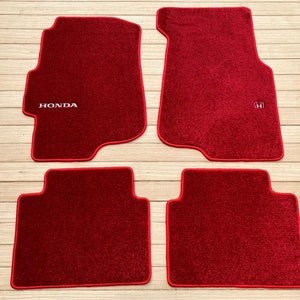 For Honda Acura integra DC2 Type R 4 Door Sedan Floor Mats Carpet Red Set 1995/01