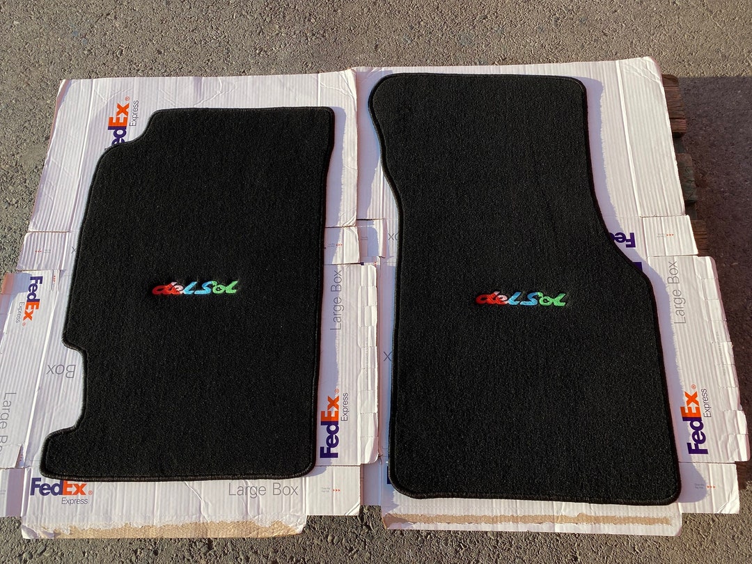 For Honda Civic Crx Del Sol Floor Mats Carpet Black Set Of2 Fits 1993/