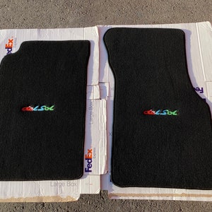 Alfombrillas de suelo de moqueta negra para Honda Civic CRX del Sol, juego de 2. Compatible con: 1993/1994