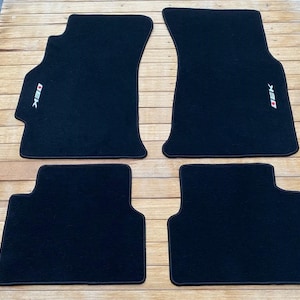 For Honda Civic Carpet Set Floor Mat Mats 4 Pcs Black Ek Logo EK-9 LHD 1996-00 JDM