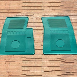 For Chevy el camino floor mats Rubber Green set of 2 1978-87