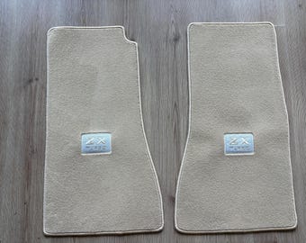 For Datsun ZX TURBO Floor Mat Mats Carpet Beige 2 Pcs 1970-78