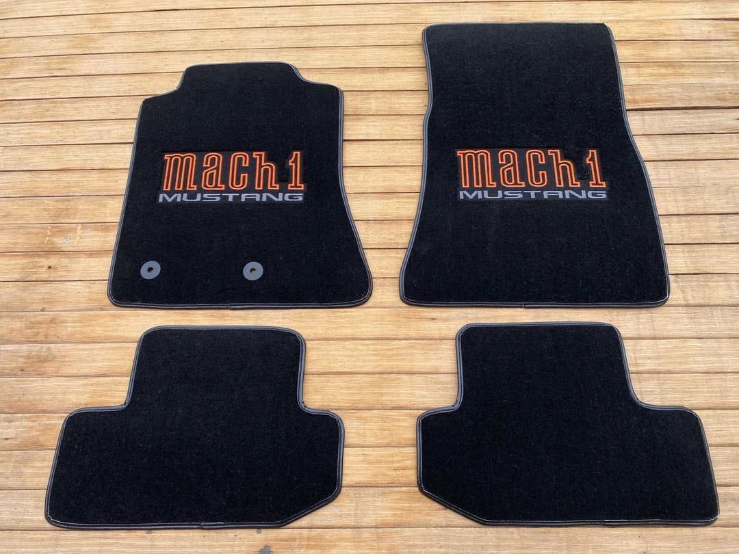 For Ford Mustang Mach 1 Floor Mat Mats Carpet Black Set Of4 20152023