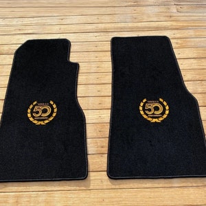 Alfombrillas de suelo para Nissan 300 ZX Z31 3.0 Twin Turbo 50th, color negro, 2 unidades, años 1984 a 1989