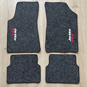 Fit For vw Jetta Mk2 20V Floor Mats Carpet Ribbed Black Set  (1985-1992)