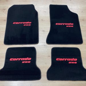 For vw Corrado Coupe VR6 Floor mats carpet set of4 Black 1988-95