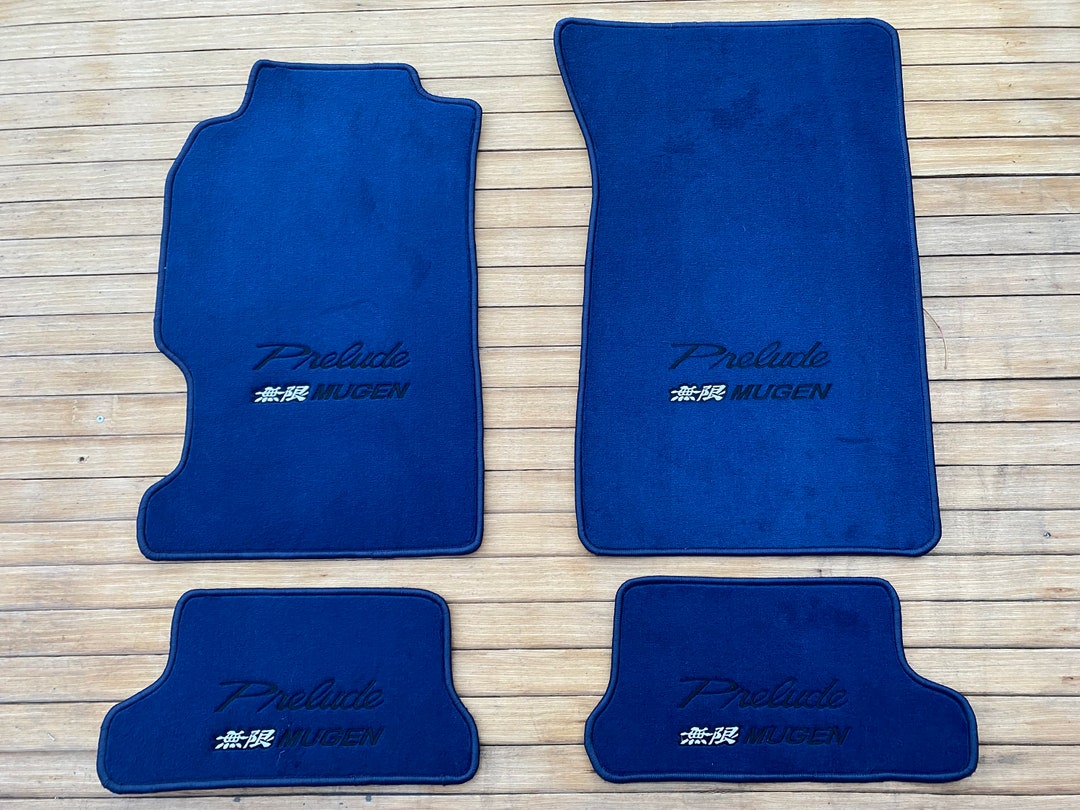 Fits Honda Prelude 5th Gen 1997 to 2001 2DR Navy Blue Floor Mats Carpet