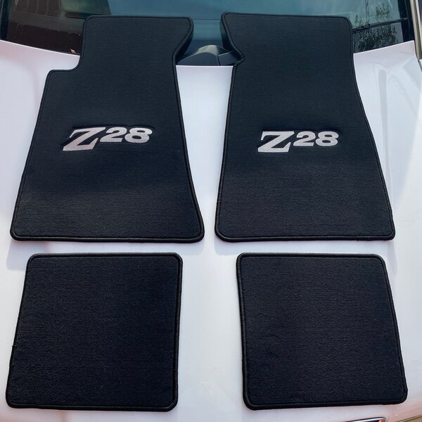 NEW Black Floor Mats Carpet Fit For Chevy Camaro SS Z28 Set of 4 1973-1982