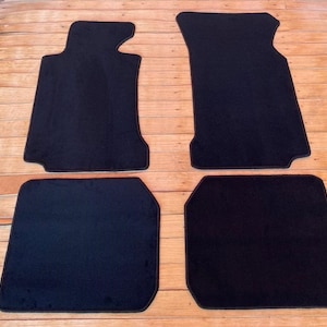 Fit For BMW E 38 7 Series 740i Floor Mats Carpet Black Year 1995 / 2001 LHD