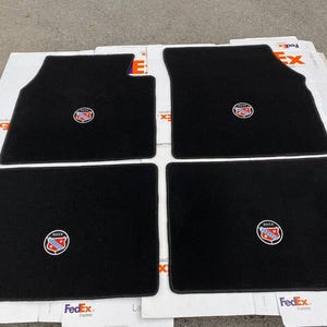 For Buick Super Special Riviera Roadmaster Floor Mat Black Carpet 4pcs 1955/57