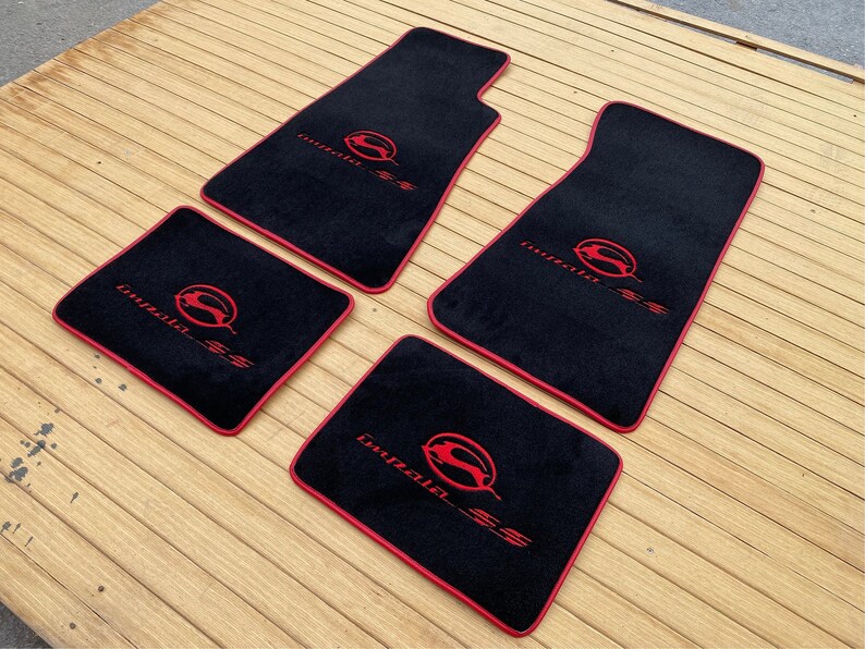 For Chevy Impala Lowrider Custom Velour Floor Mats Carpet Charcoal