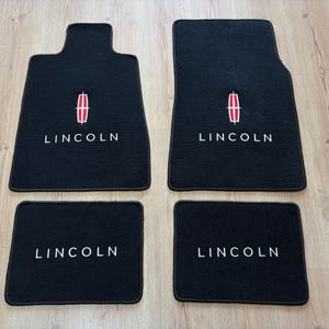 Für Lincoln Town Car Fußmatten Teppich Schwarz 4er Set 1998-2011