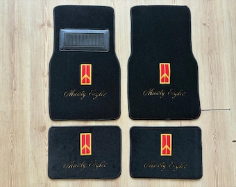 Juego de 4 alfombrillas negras para Oldsmobile Ninety Eight (1970-1989)