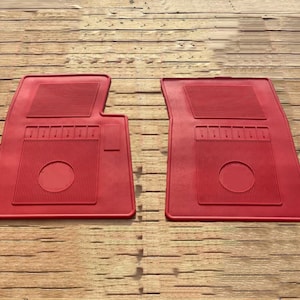 For Chevy el camino floor mats Rubber Red set of 2 1978-87